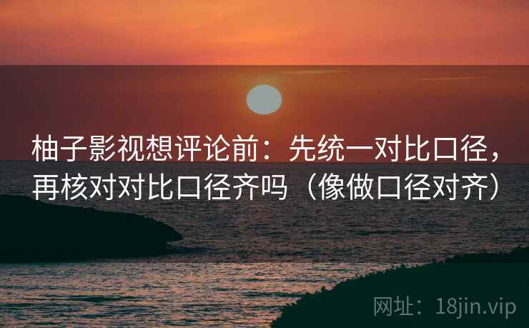 柚子影视想评论前：先统一对比口径，再核对对比口径齐吗（像做口径对齐）  第2张